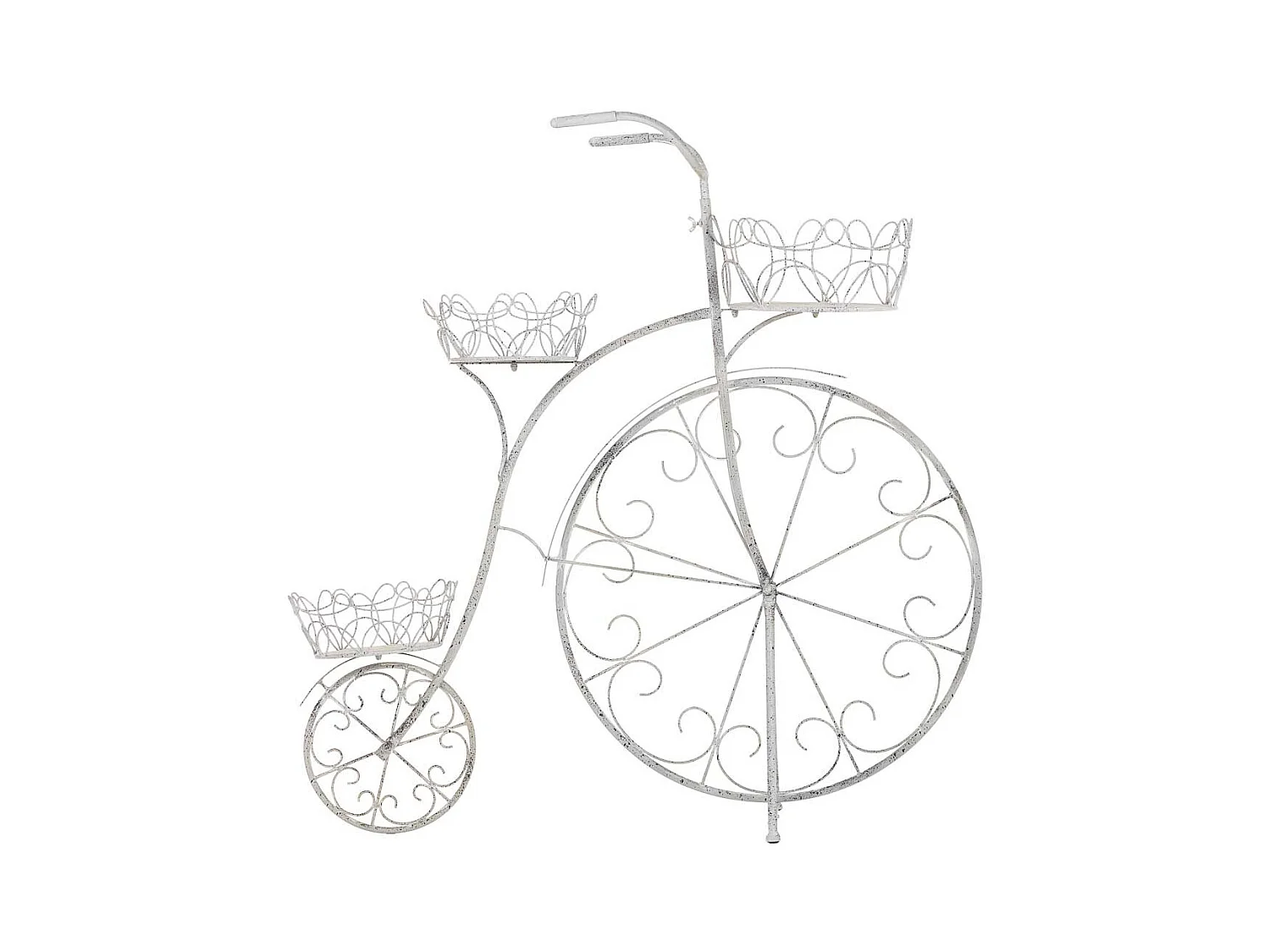 Suporte para vasos de flores em metal para 3 vasos 102,24x38,1x102,87h cm