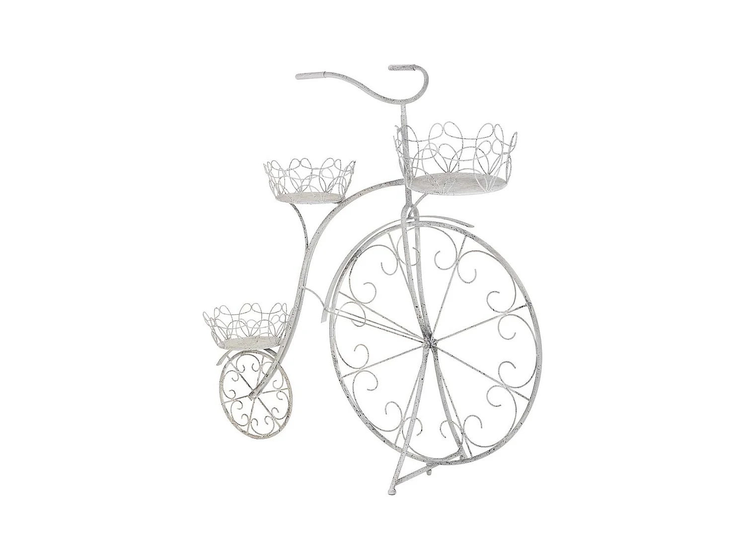 Suporte para vasos de flores em metal para 3 vasos 102,24x38,1x102,87h cm