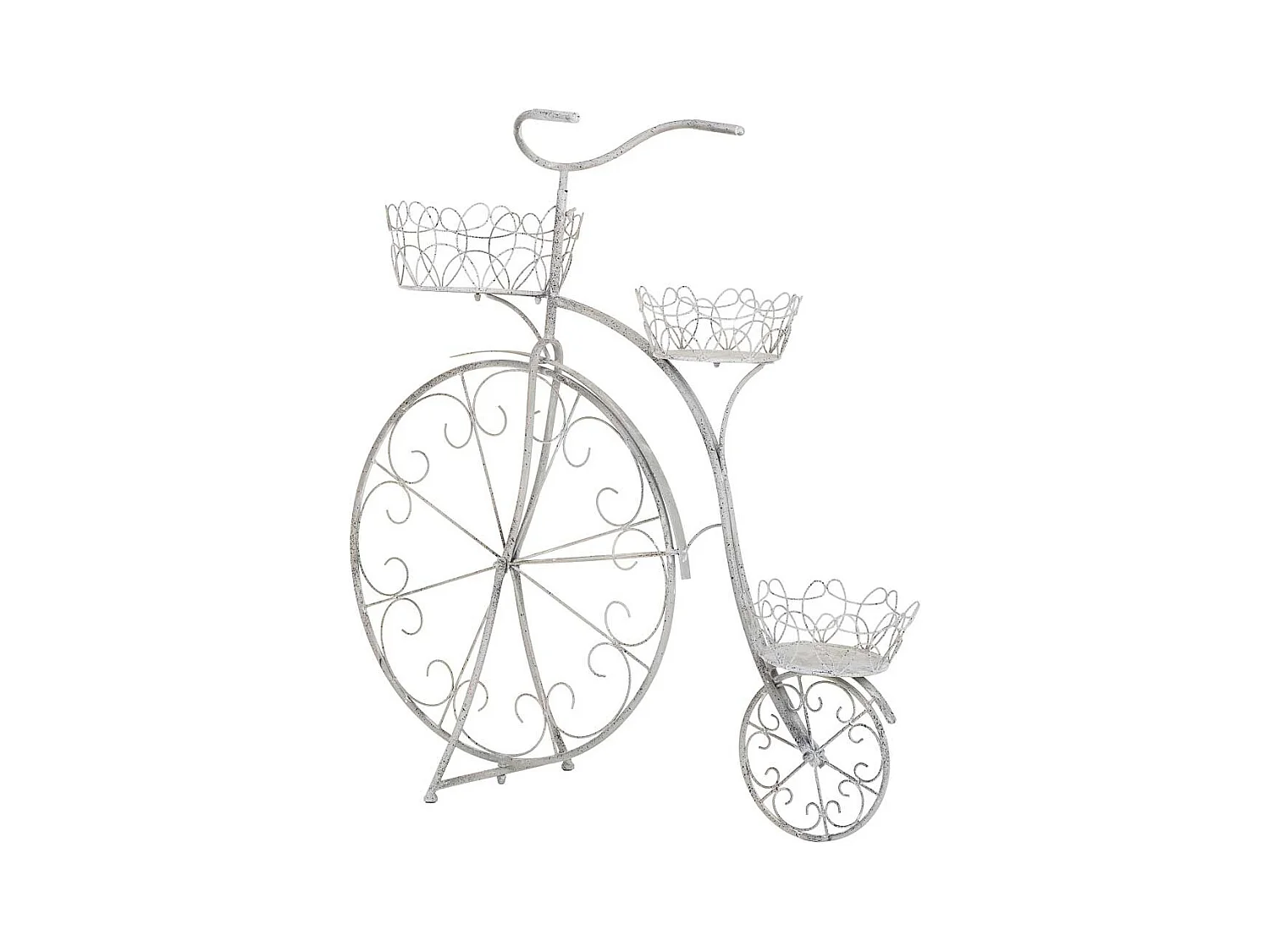 Suporte para vasos de flores em metal para 3 vasos 102,24x38,1x102,87h cm