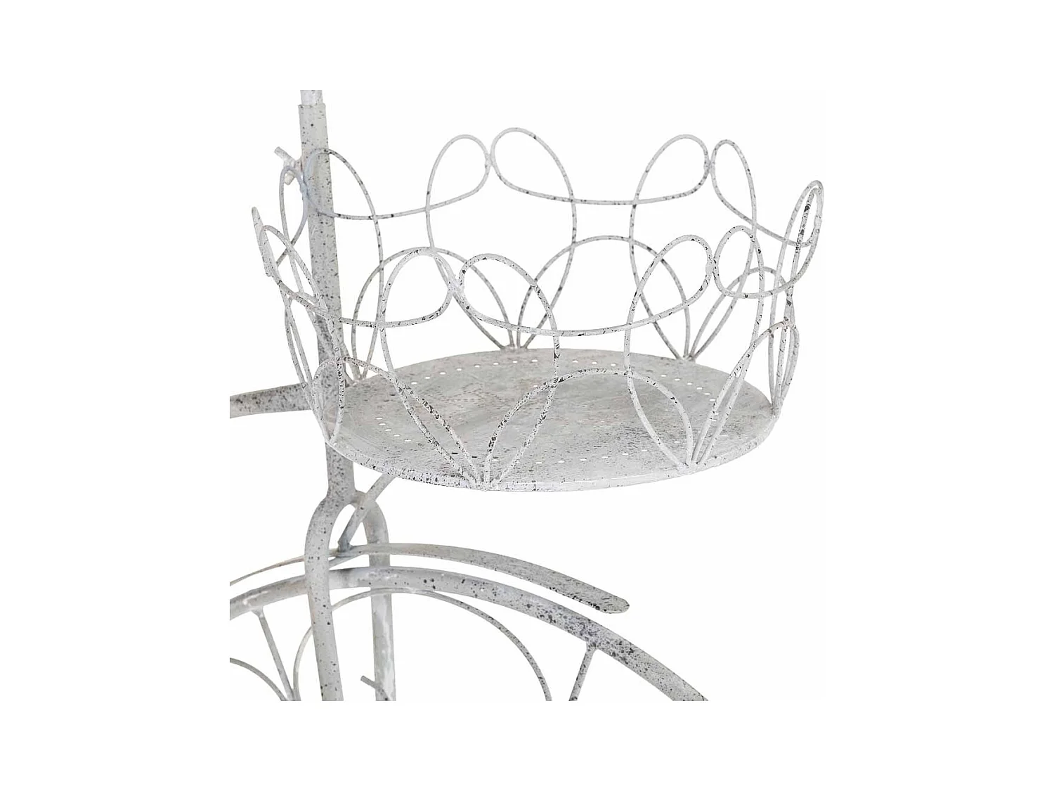 Suporte para vasos de flores em metal para 3 vasos 102,24x38,1x102,87h cm