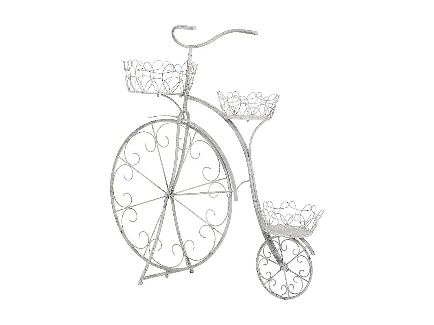 Suporte para vasos de flores em metal para 3 vasos 102,24x38,1x102,87h cm