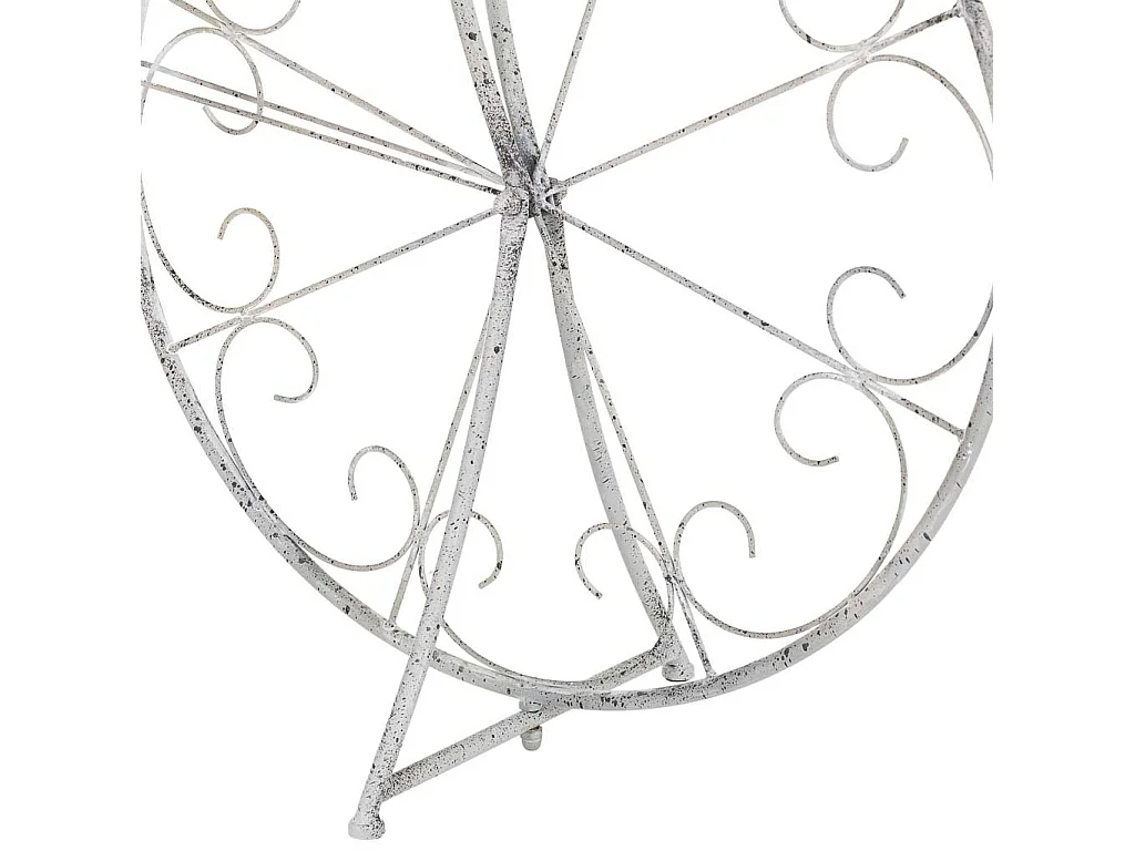 Blumentopfständer aus Metall für 3 Töpfe 102,24x38,1x102,87h cm Grau