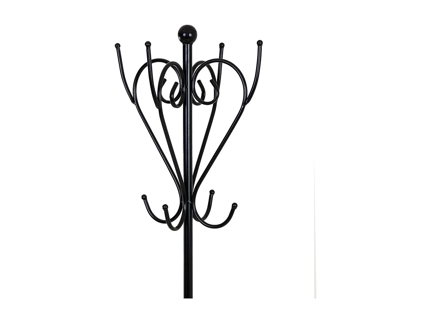 Appendiabiti in metallo con 4 ganci 35x35x181h cm.