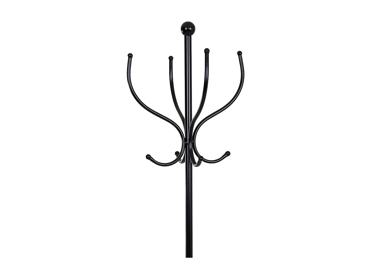 Garderobenständer aus Metall mit 4 Haken 35x35x181h cm.