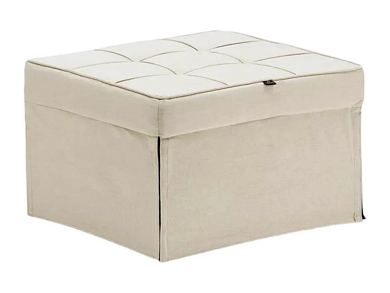 Pouf cama plegable en tejido Sweet Relax - Beige