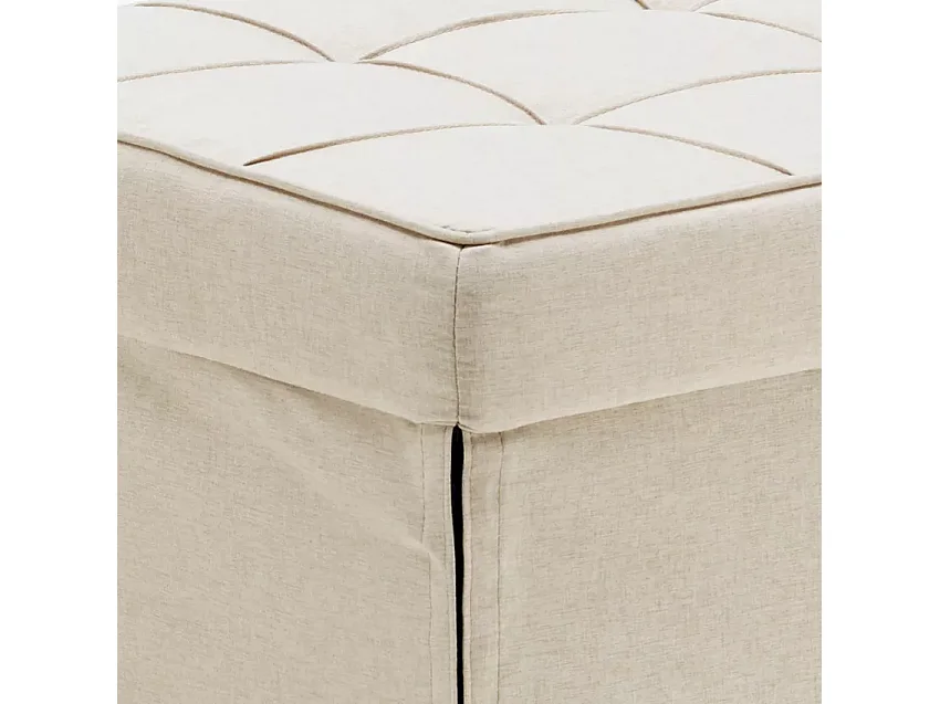 Pouf cama plegable en tejido Sweet Relax - Beige