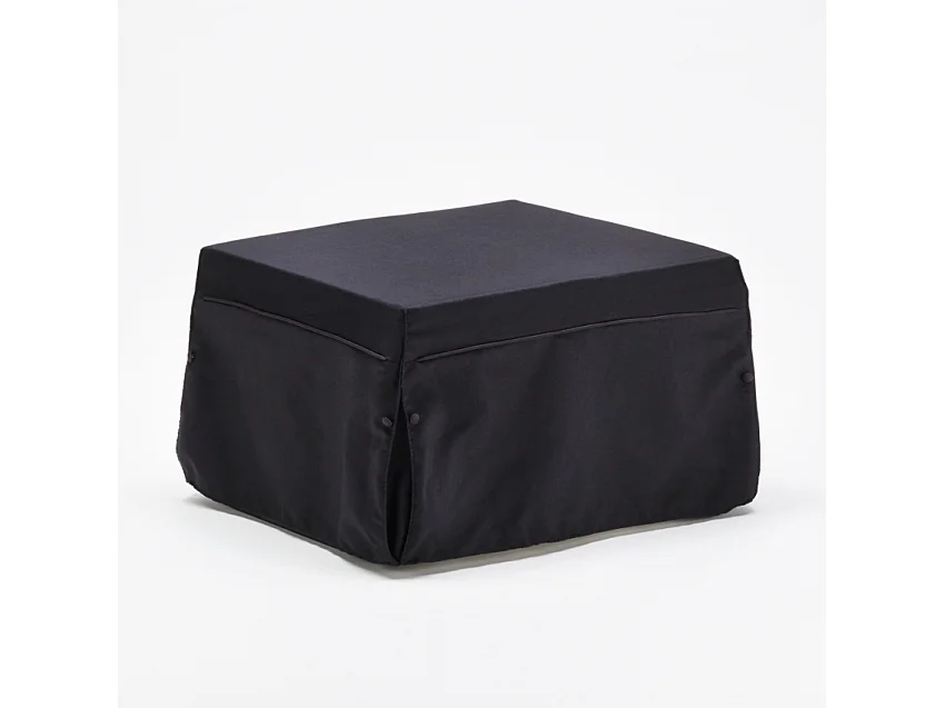 Puff con cama plegable Morfeo - Negro