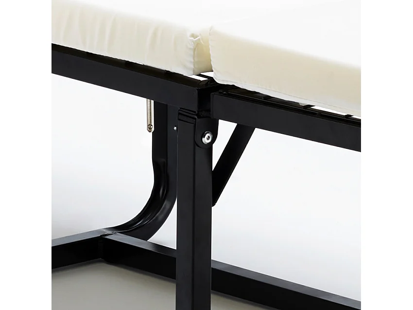 Puff con cama plegable Morfeo - Negro