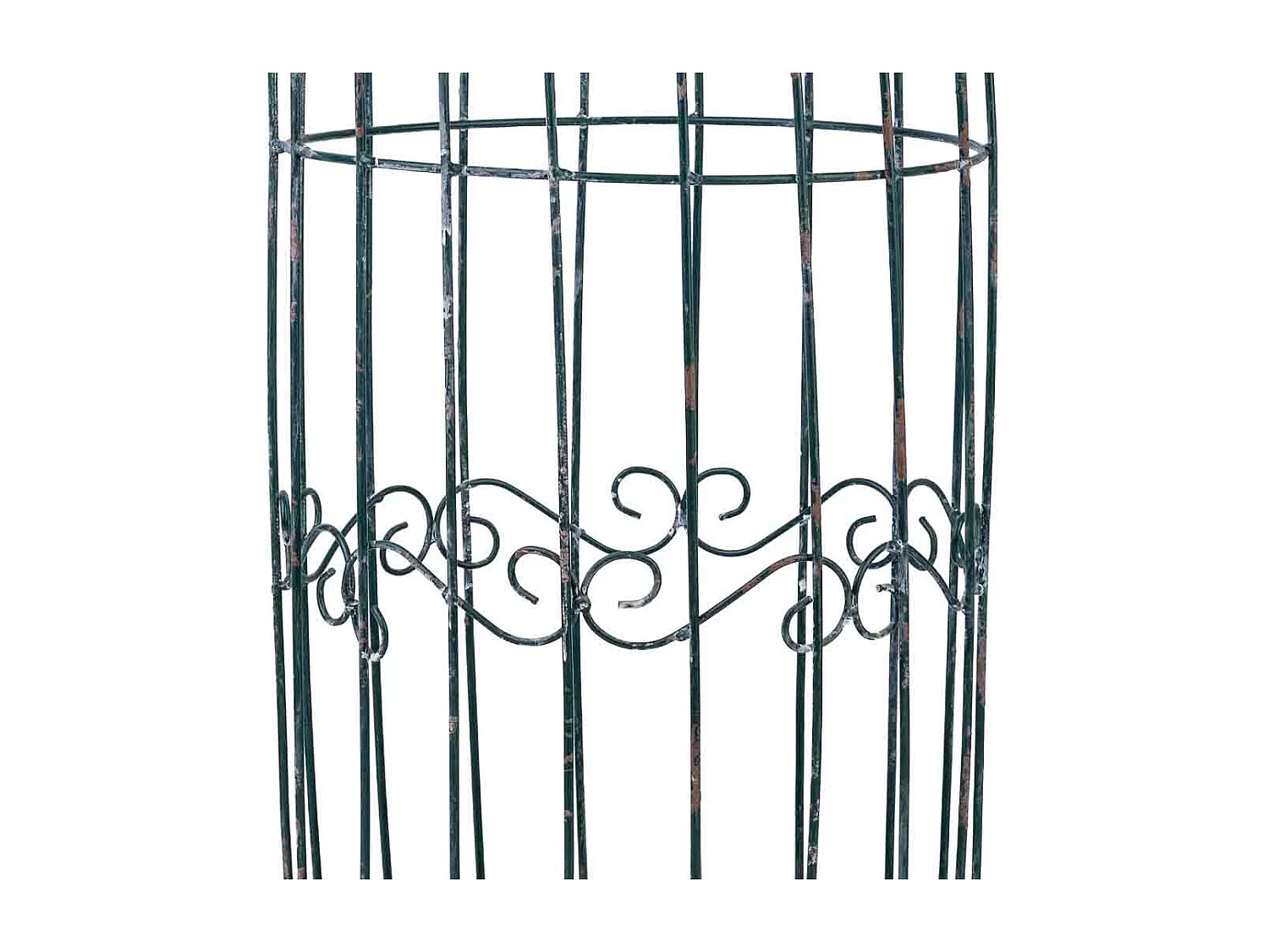 Gaiola de decoração metálica 24,77x24,77x72,39h cm