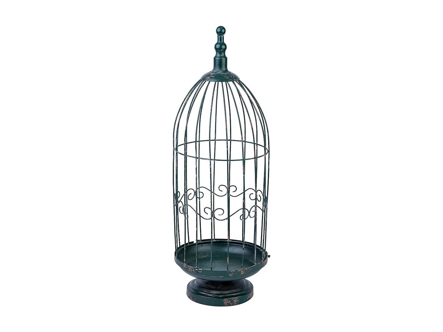 Cage décorative en métal 24,77x24,77x72,39h cm