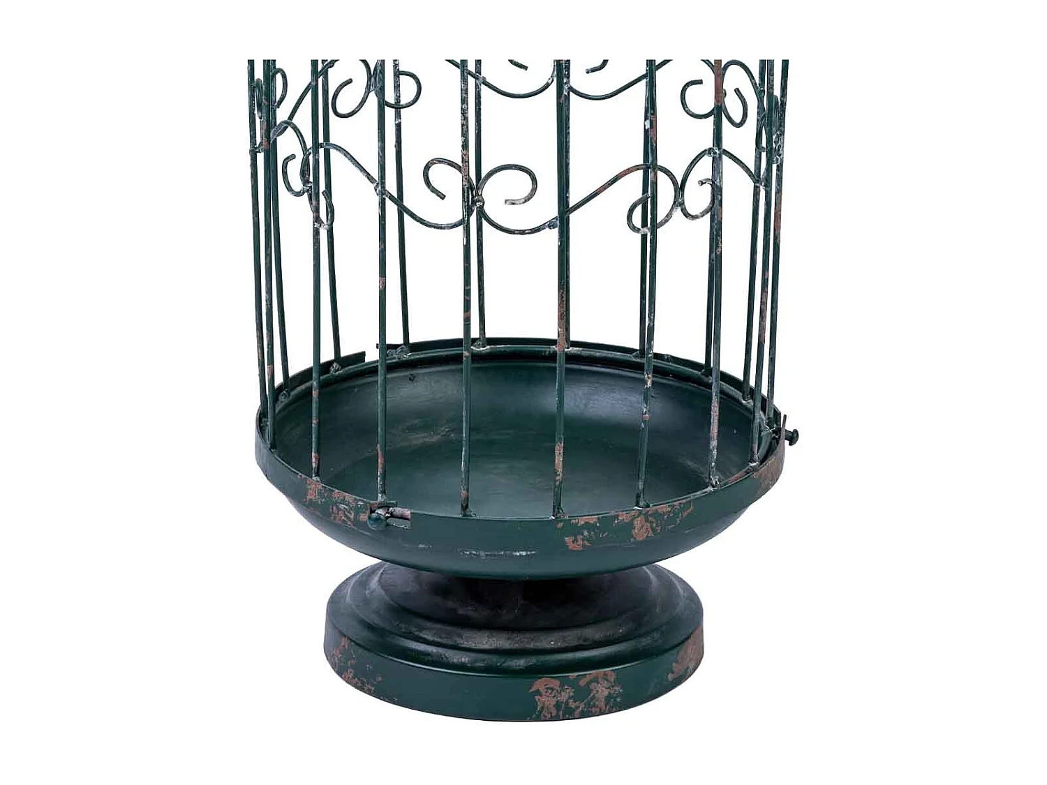 Cage décorative en métal 24,77x24,77x72,39h cm