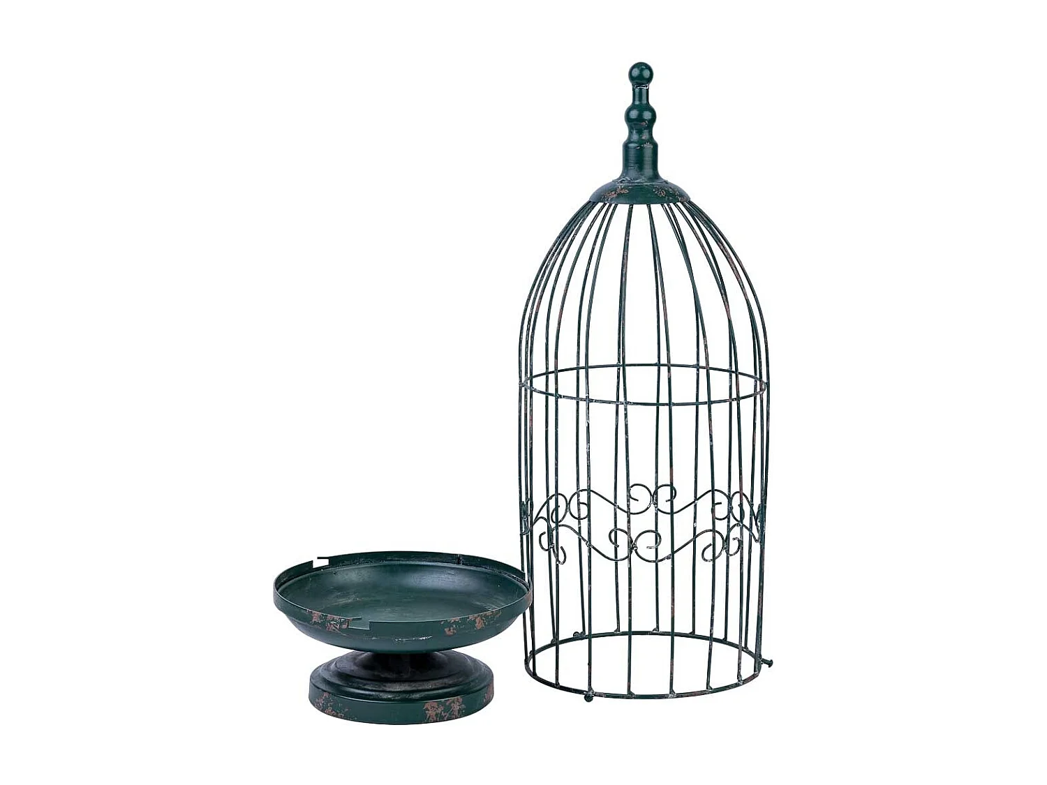 Metalldekorationskäfig 24,77x24,77x72,39h cm