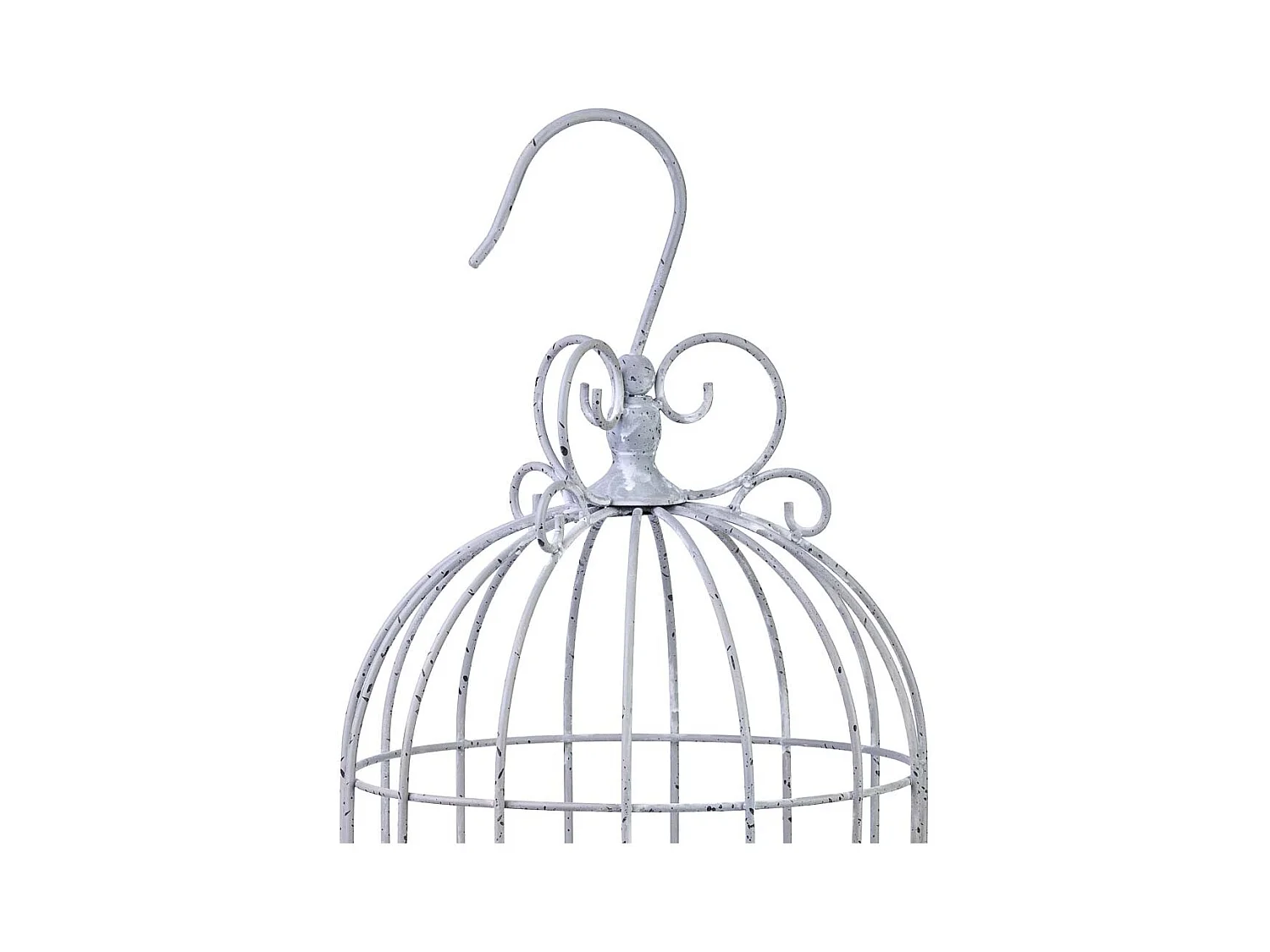 Gaiola de decoração metálica 28,58x28,58x81,28h cm