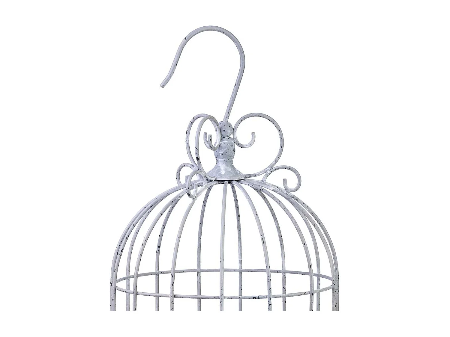 Cage décorative en métal 28,58x28,58x81,28h cm