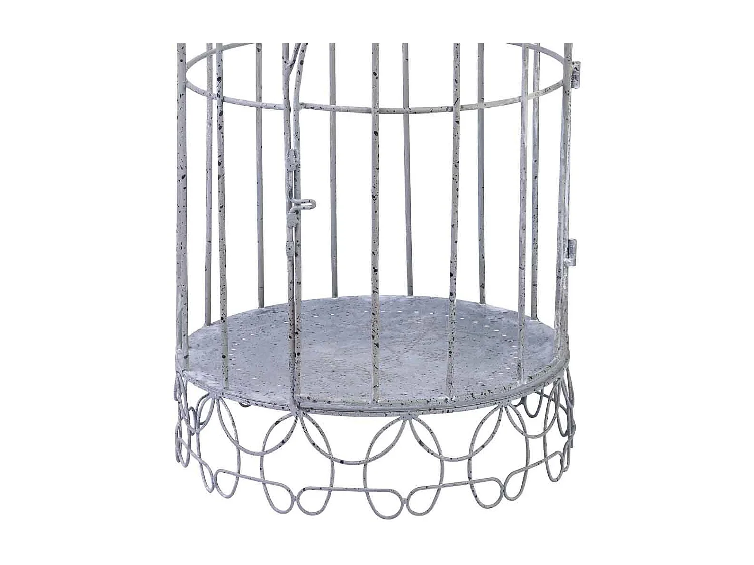 Cage décorative en métal 28,58x28,58x81,28h cm