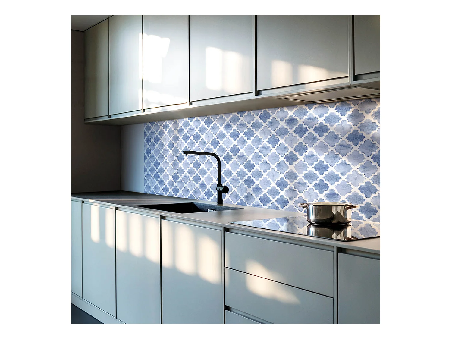 Wandpaneel selbstklebend, Wandverkleidung innen - 100x50 cm - Muster im marokkanischen Stil