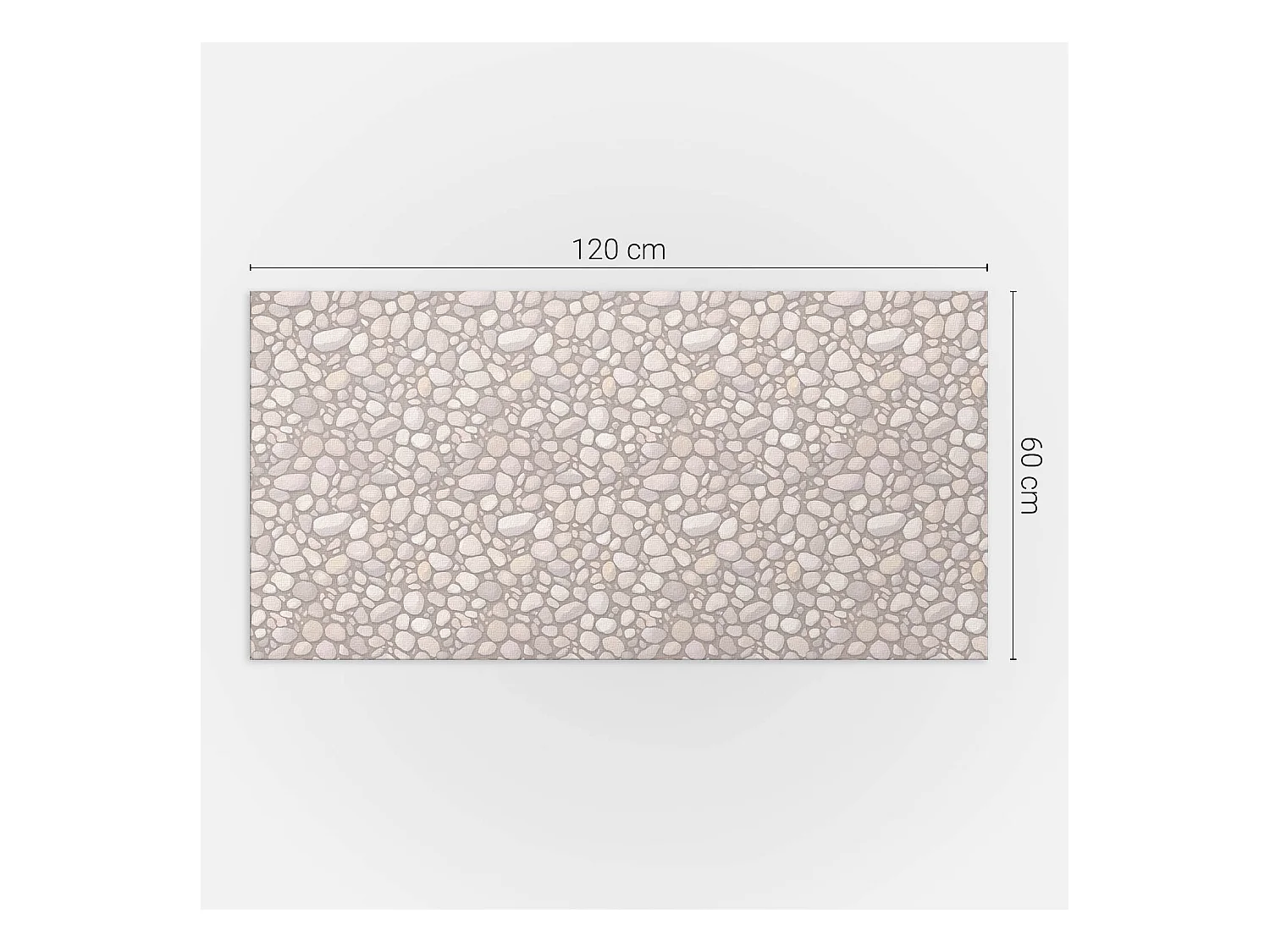 PVC wandpaneel, Vinyl wandverkleidung selbstklebend- 120x60 cm - Natursteinmuster