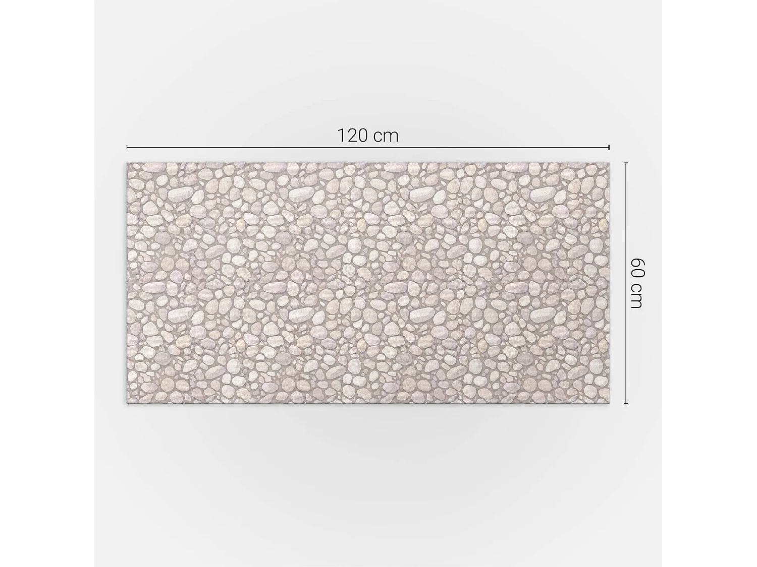 Panneaux muraux autocollants en vinyle imperméable - 120x60 cm - Motif en pierre naturelle