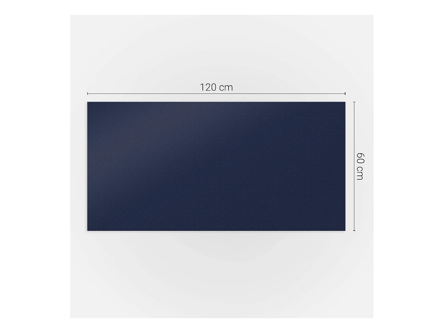 PVC wandpaneel, Vinyl wandverkleidung selbstklebend- 120x60 cm - Dunkle marineblaue Farbe