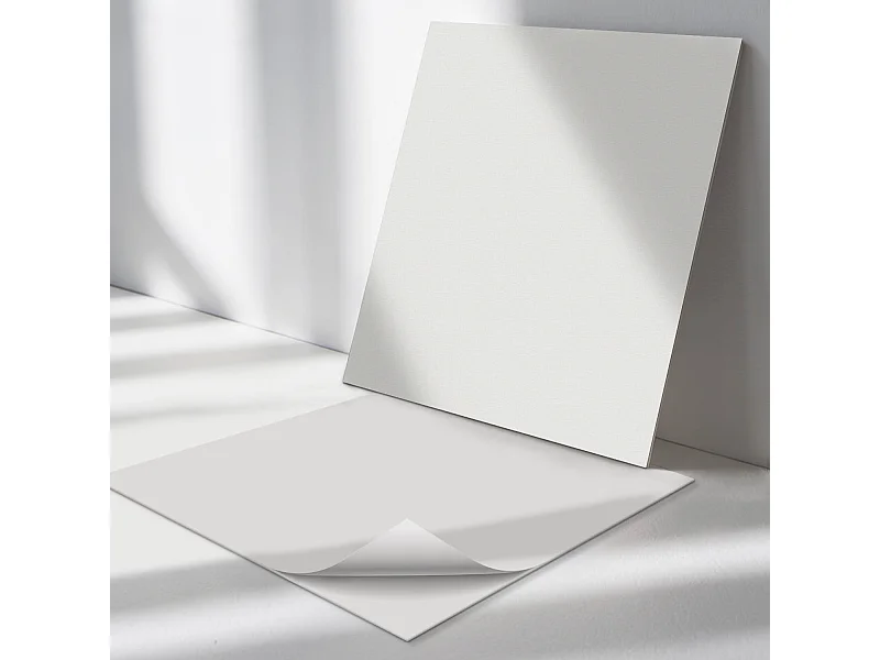 Wandpaneel selbstklebend, Wandverkleidung innen - 4 x 50 x 50 cm - Farbe Grau