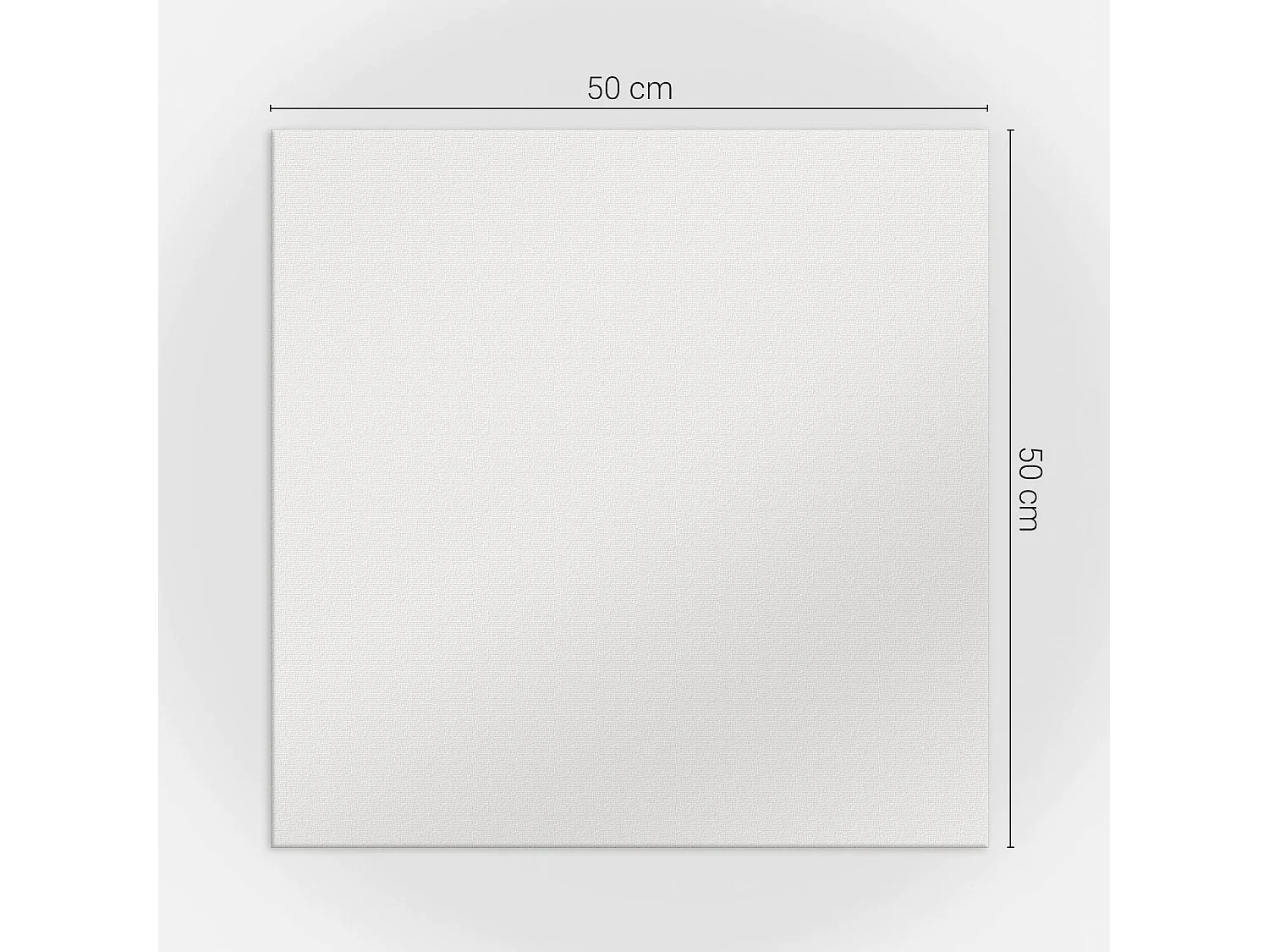 Panneaux muraux autocollants en vinyle imperméable - 4 x 50 x 50 cm - Couleur Gris