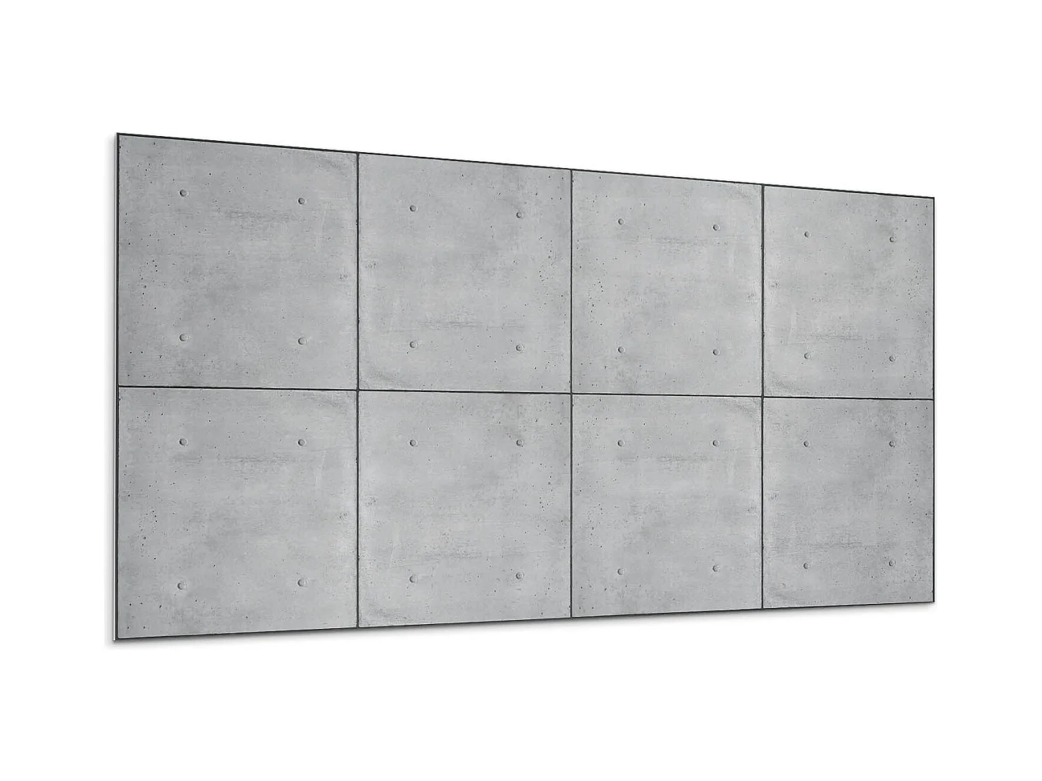 Panneaux muraux autocollants en vinyle imperméable - 6x60x30 cm - Texture de béton brut