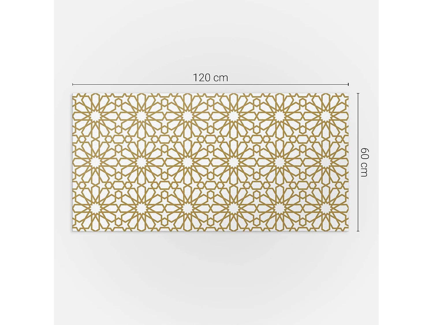 Panneaux muraux autocollants en vinyle imperméable - 120x60 cm - Motif géométrique avec étoiles