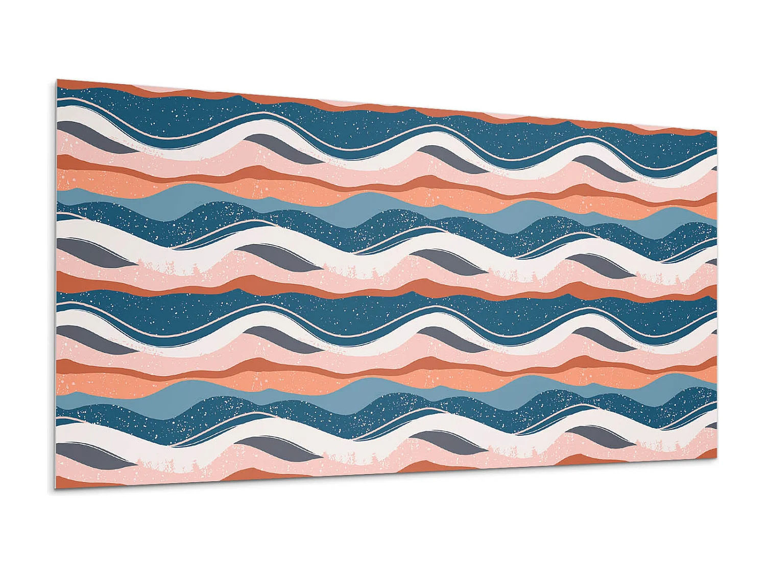 Wandpaneel selbstklebend, Wandverkleidung innen - 100x50 cm - Wellen in abstrakten Mustern