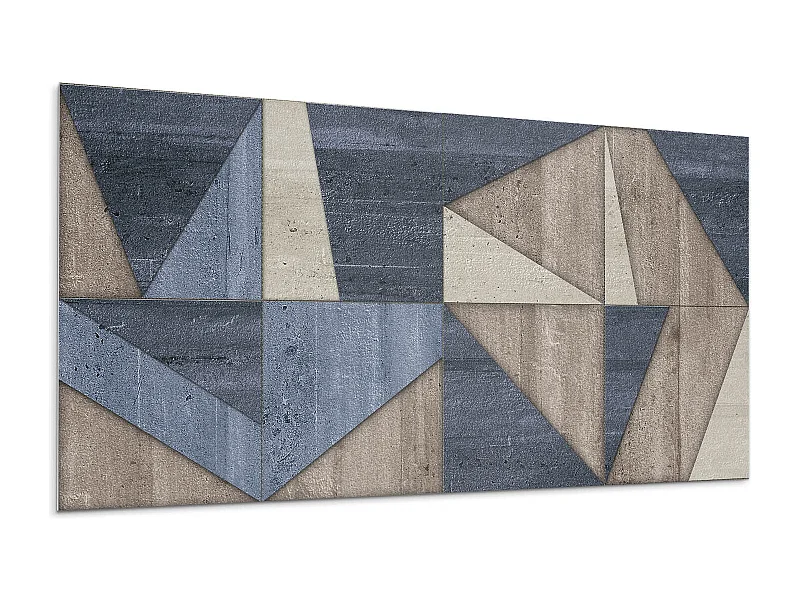 Wandpaneel selbstklebend, Wandverkleidung innen - 6x60x30 cm - Abstraktes geometrisches Muster