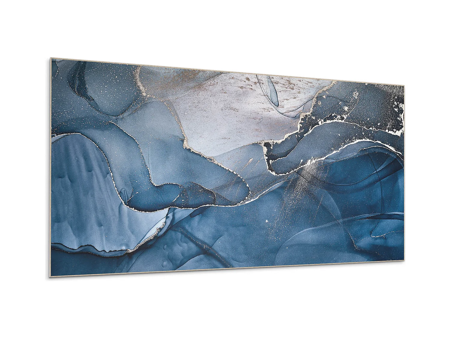 Wandpaneel selbstklebend, Wandverkleidung innen - 100x50 cm - Abstraktes Wellenmuster