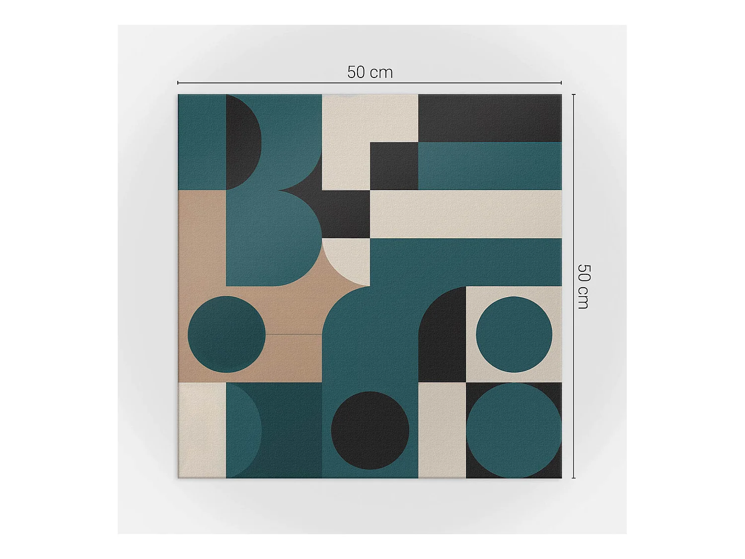 Zelfklevende wandbekleding, PVC wandpaneel, Vinyl wandbekleding - 4 x 50 x 50 cm - Abstracte vormen en vormen