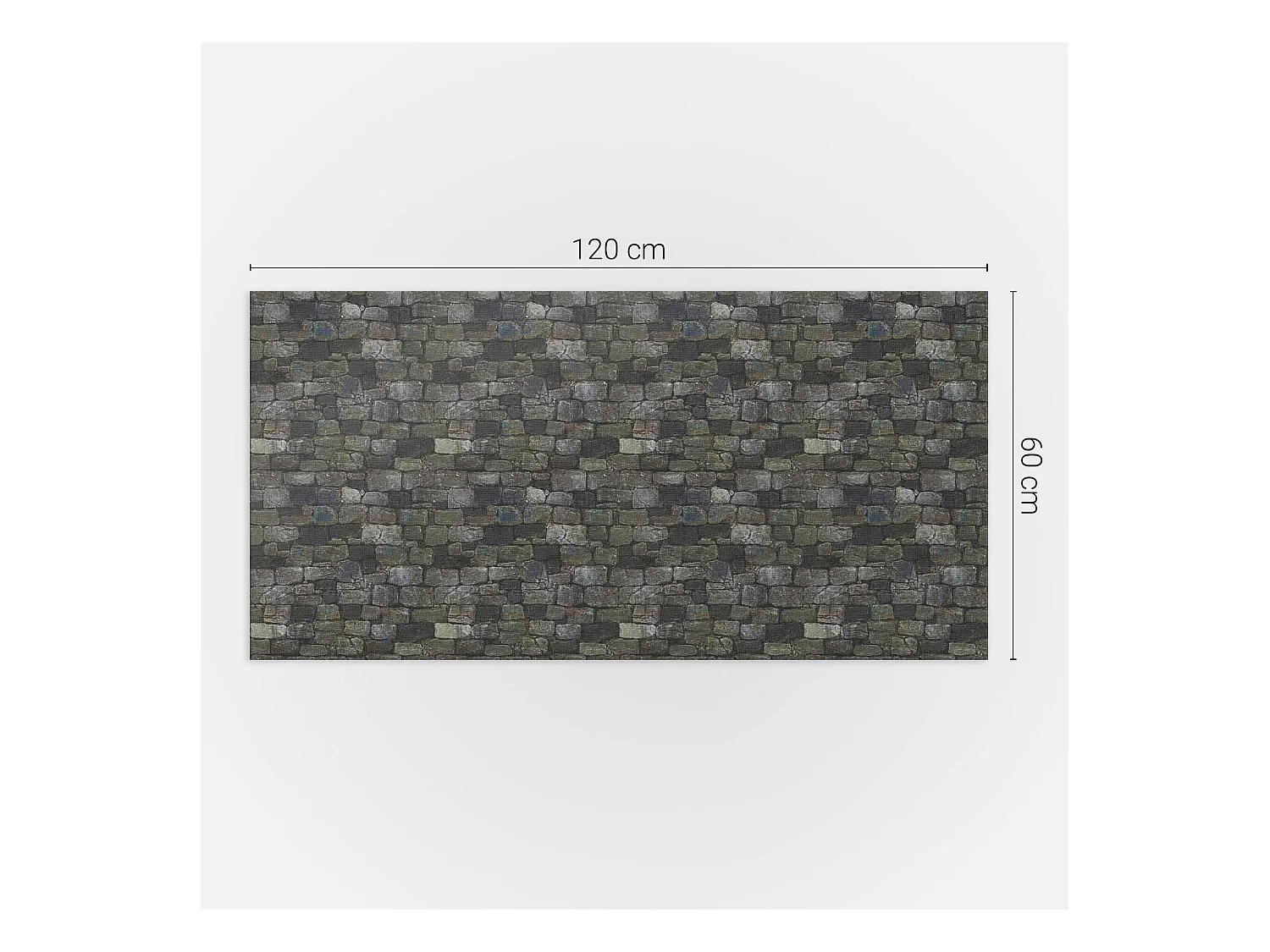 PVC wandpaneel, Vinyl wandverkleidung selbstklebend- 120x60 cm - Textur der Steinmauer