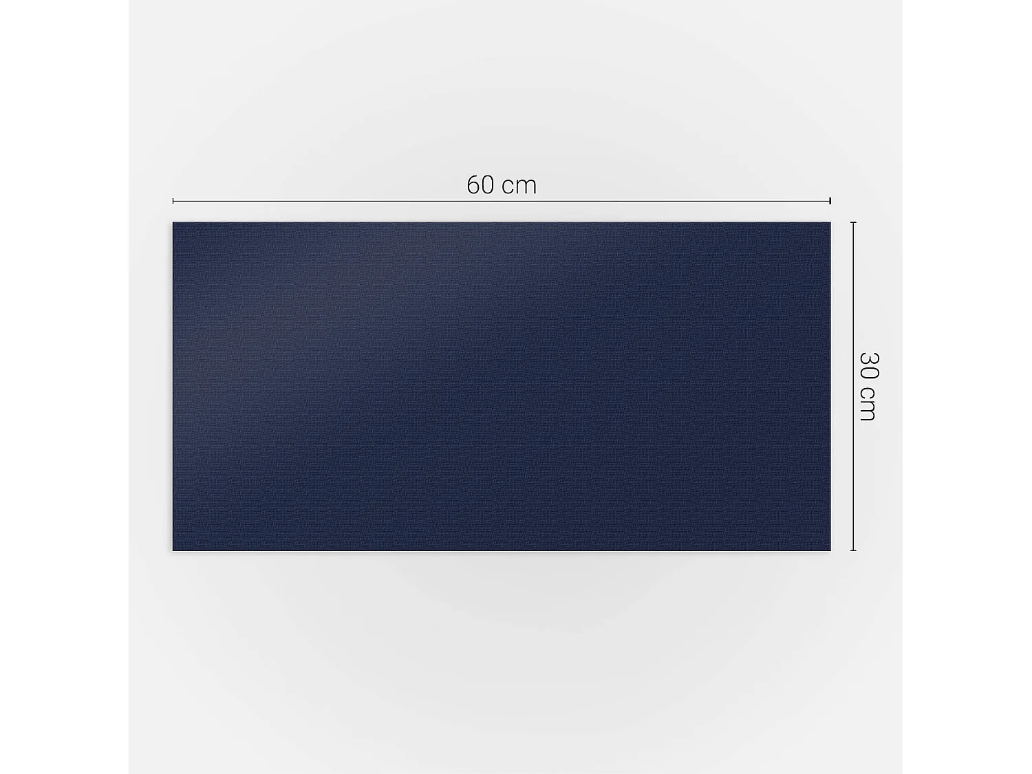 Panneaux muraux autocollants en vinyle imperméable - 6x60x30 cm - Couleur bleu marine foncé