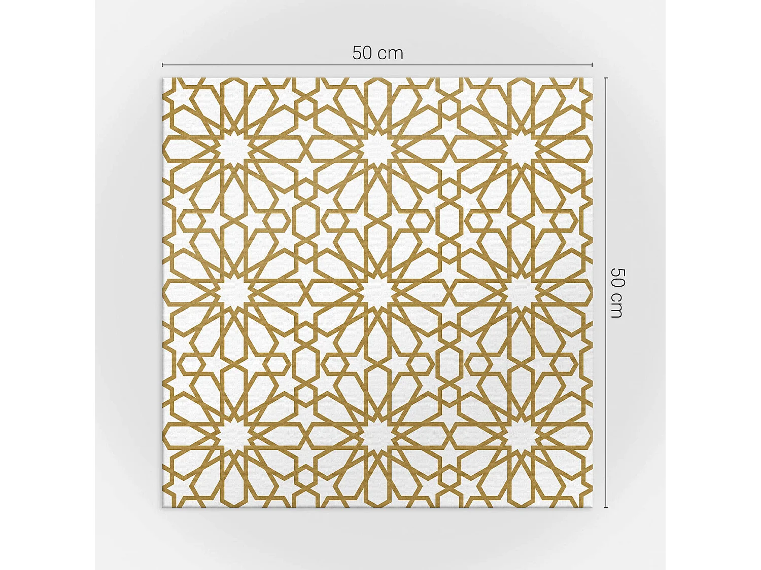 Wandpaneel selbstklebend, Wandverkleidung innen - 4 x 50 x 50 cm - Geometrisches Muster mit Sternen