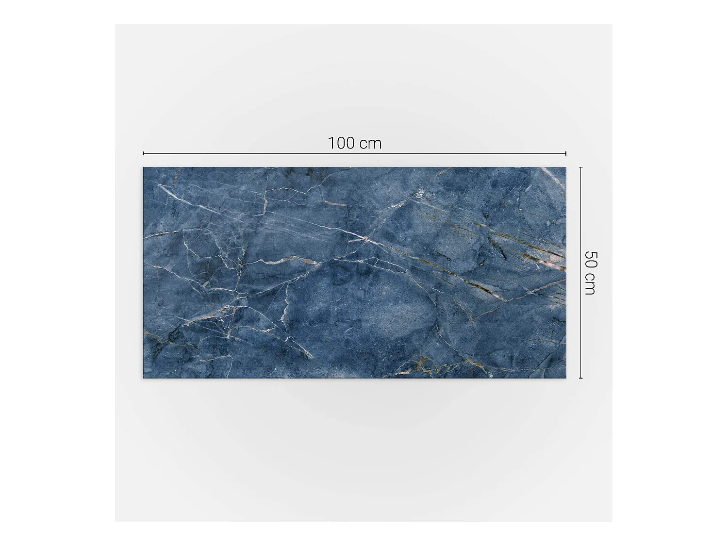 Panneaux muraux autocollants en vinyle imperméable - 100x50 cm - Motif en pierre naturelle