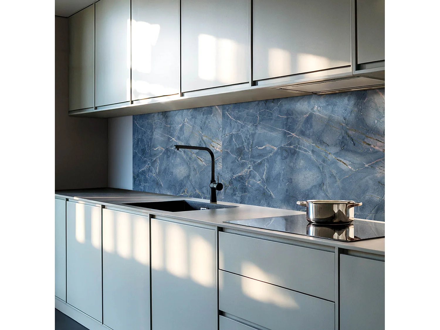 Panneaux muraux autocollants en vinyle imperméable - 100x50 cm - Motif en pierre naturelle