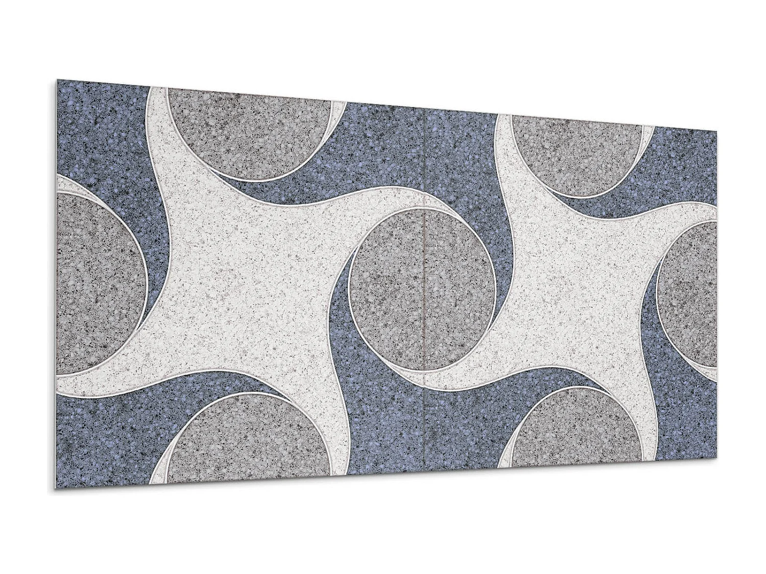 Wandpaneel selbstklebend, Wandverkleidung innen - 10x40x20 cm - Abstraktes Mosaikmuster