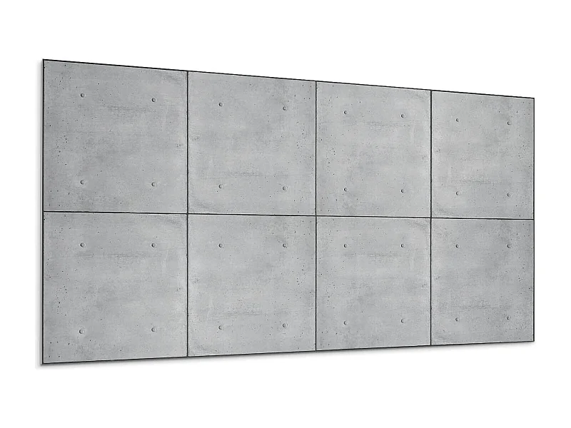 Wandpaneel selbstklebend, Wandverkleidung innen - 10x40x20 cm - Rohe Betonstruktur