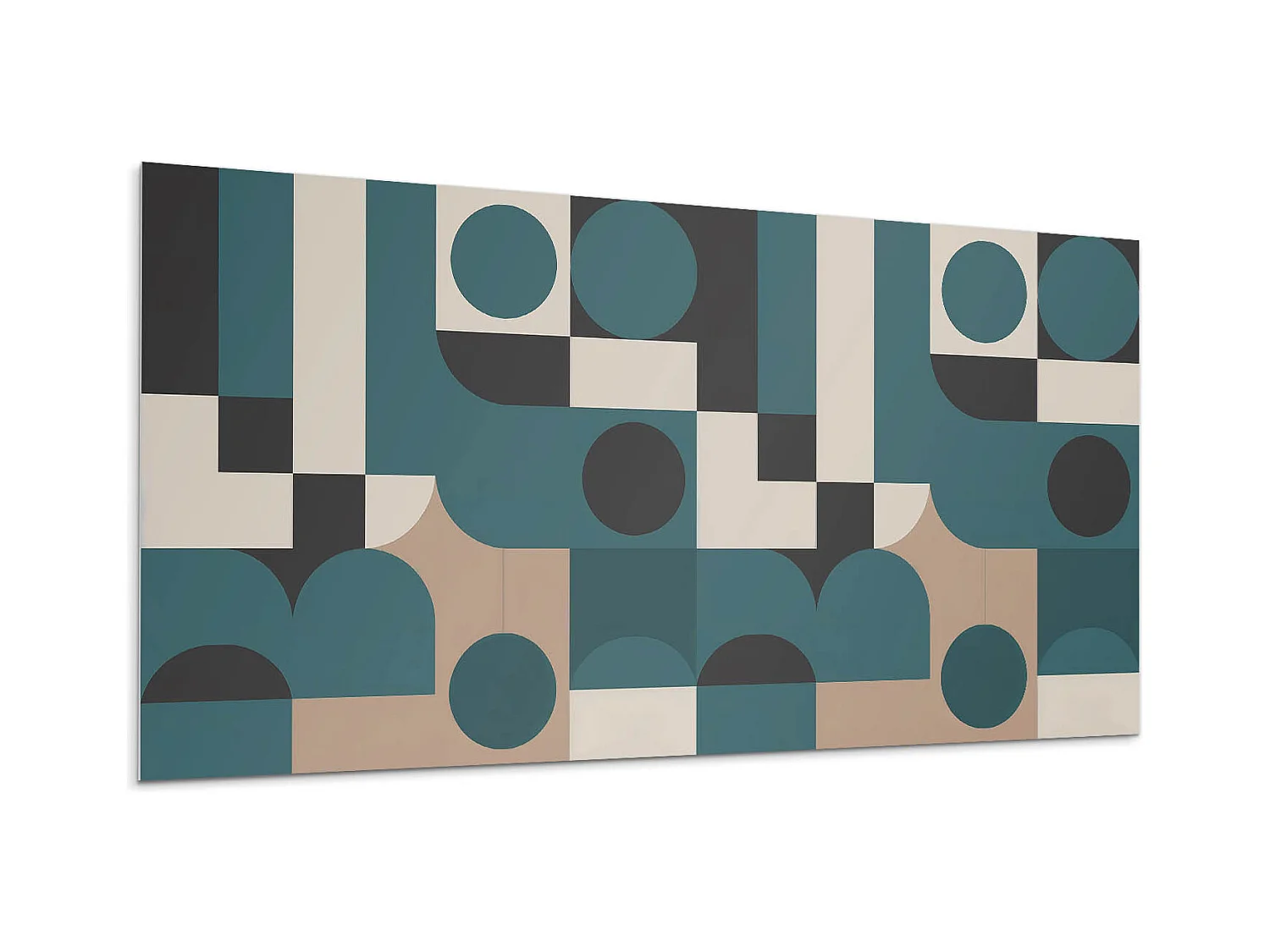 Panneaux muraux autocollants en vinyle imperméable - 100x50 cm - Formes et formes abstraites