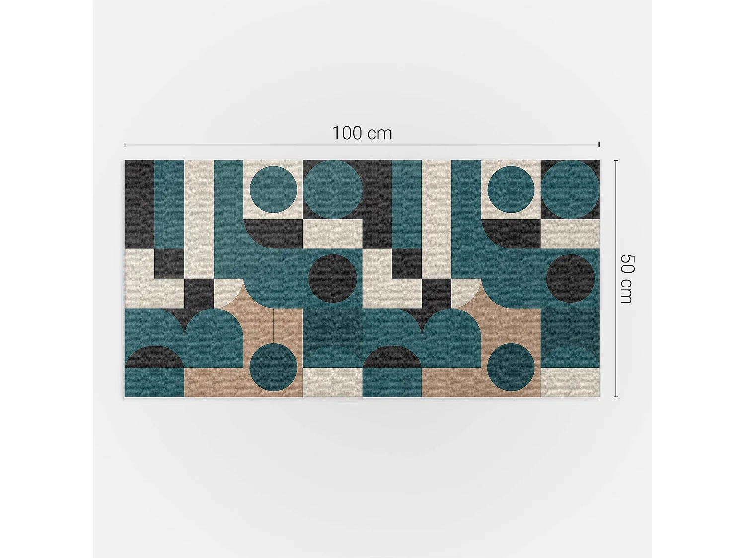 Wandpaneel selbstklebend, Wandverkleidung innen - 100x50 cm - Abstrakte Formen und Gestalten