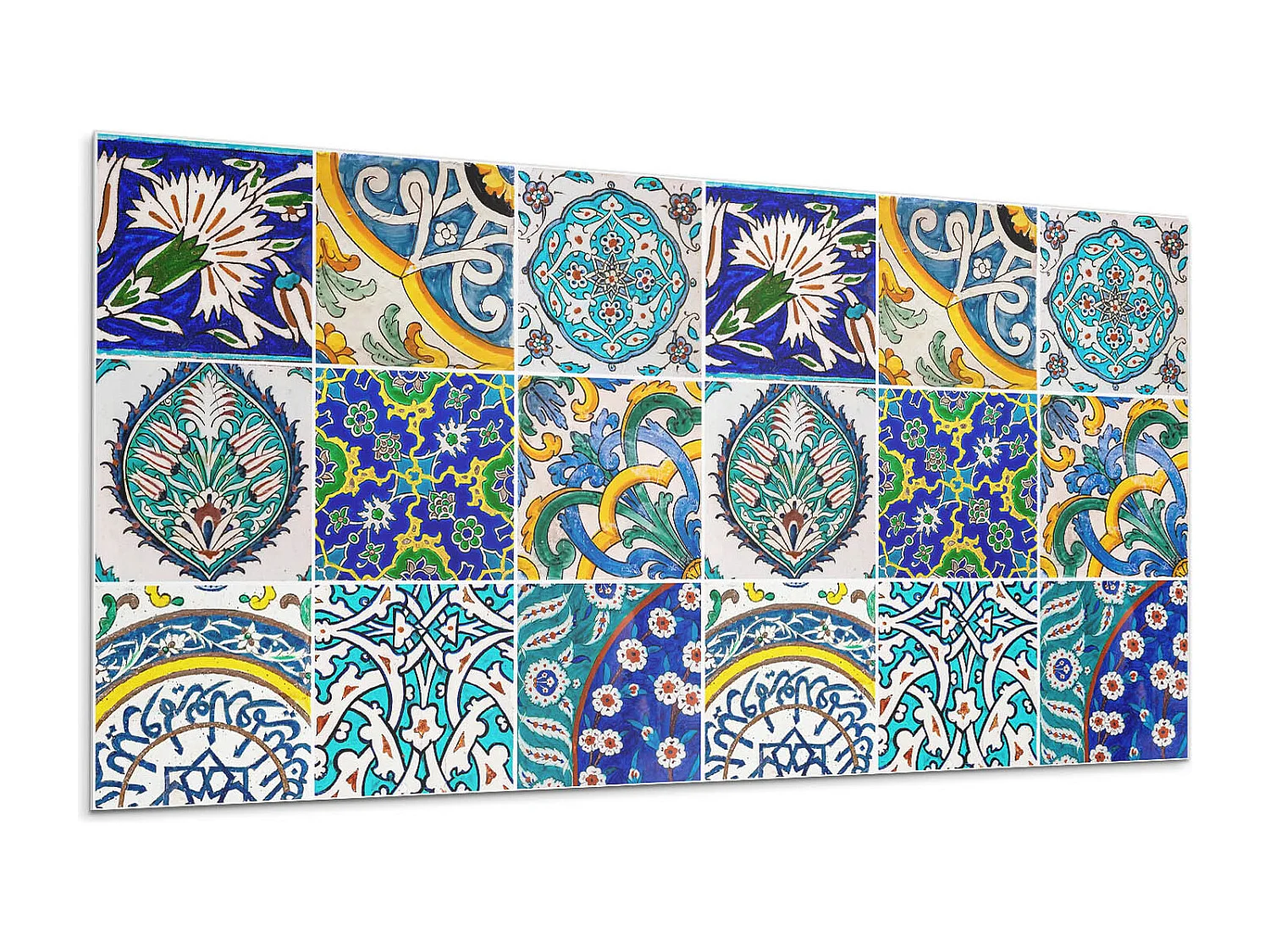 Wandpaneel selbstklebend, Wandverkleidung innen - 10x40x20 cm - Keramikmuster im Mosaik