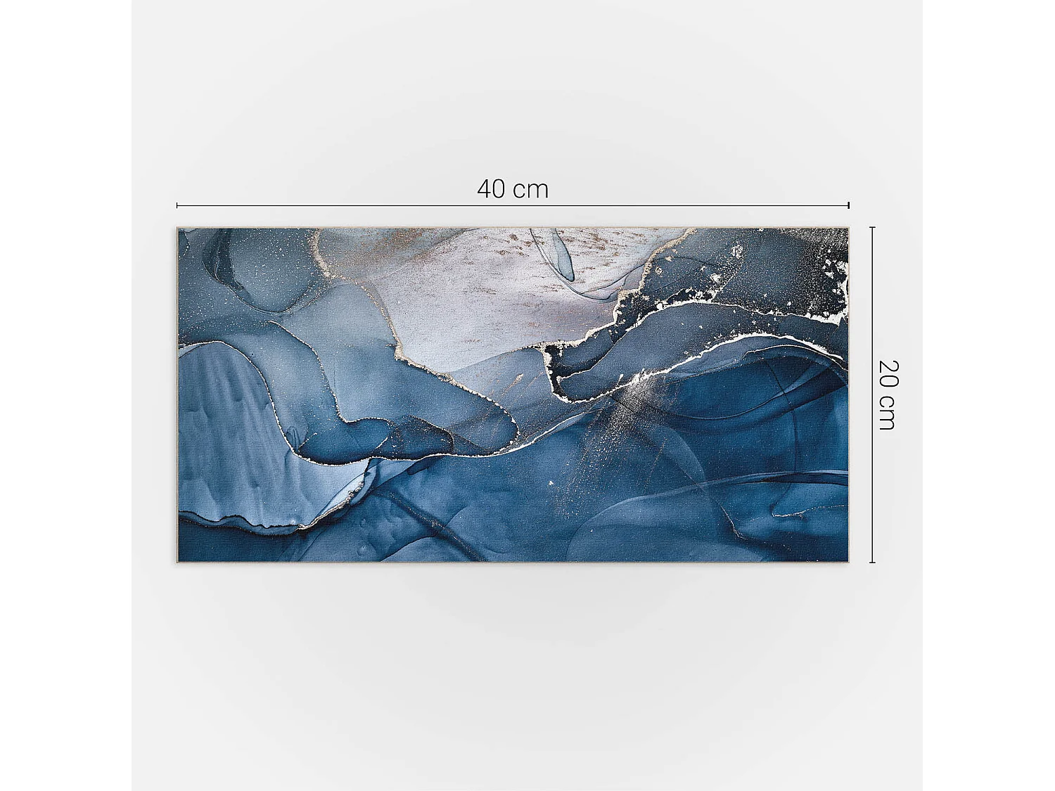 Wandpaneel selbstklebend, Wandverkleidung innen - 10x40x20 cm - Abstraktes Wellenmuster