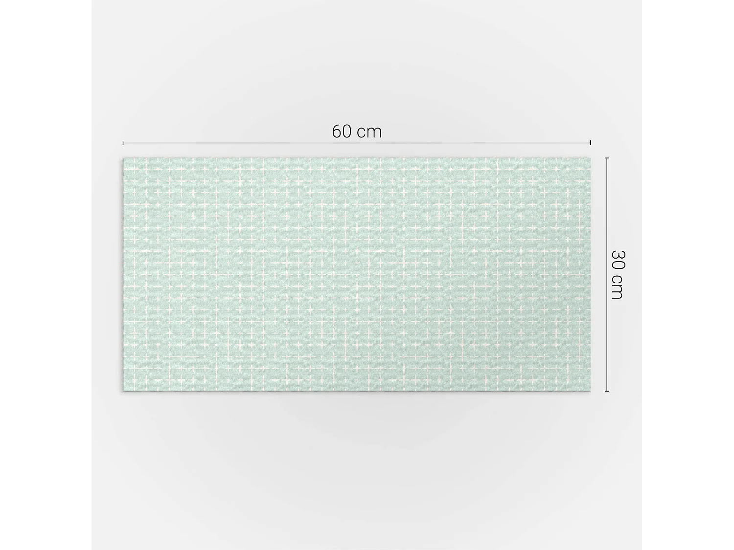 Wandpaneel selbstklebend, Wandverkleidung innen - 6x60x30 cm - Geometrie von Linien und Kreuzen