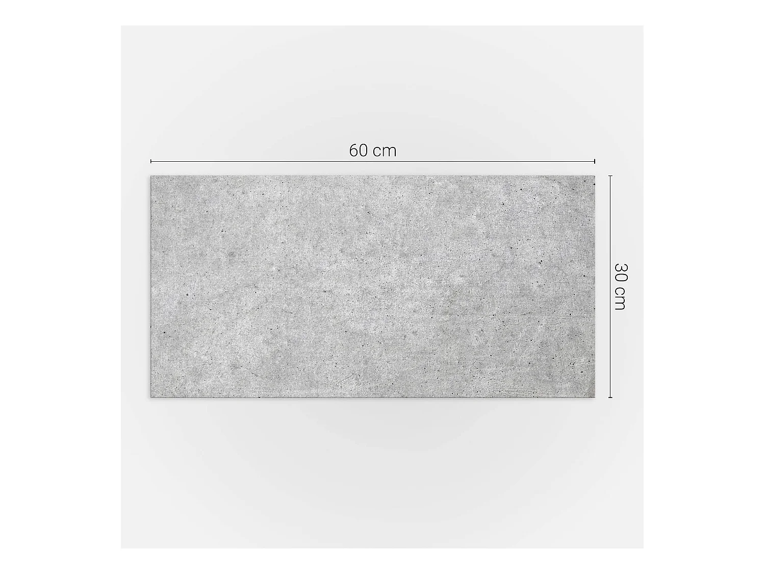 Wandpaneel selbstklebend, Wandverkleidung innen - 6x60x30 cm - Rohe Betonstruktur