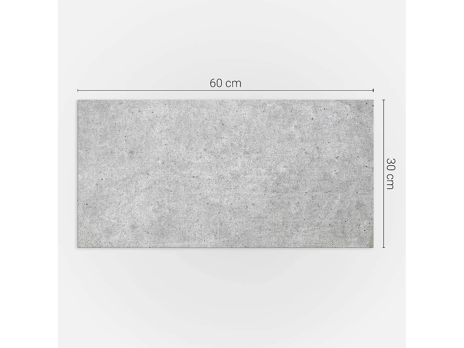 Panneaux muraux autocollants en vinyle imperméable - 6x60x30 cm - Texture de béton brut