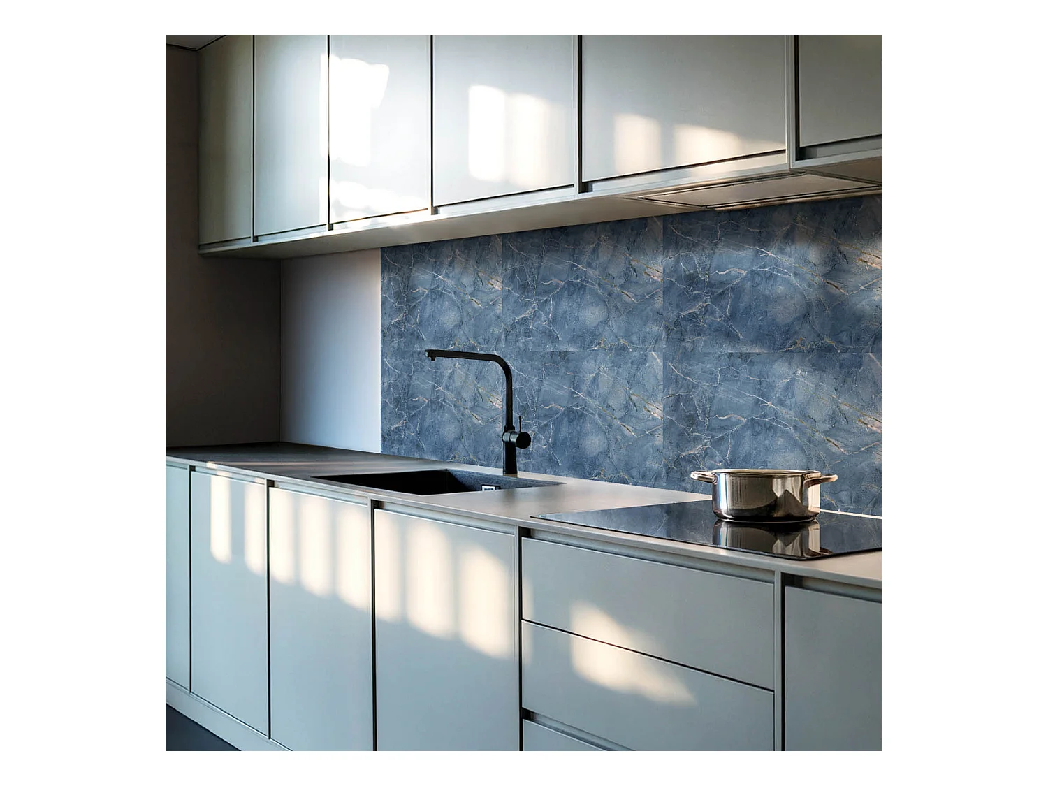 Wandpaneel selbstklebend, Wandverkleidung innen - 6x60x30 cm - Natursteinmuster