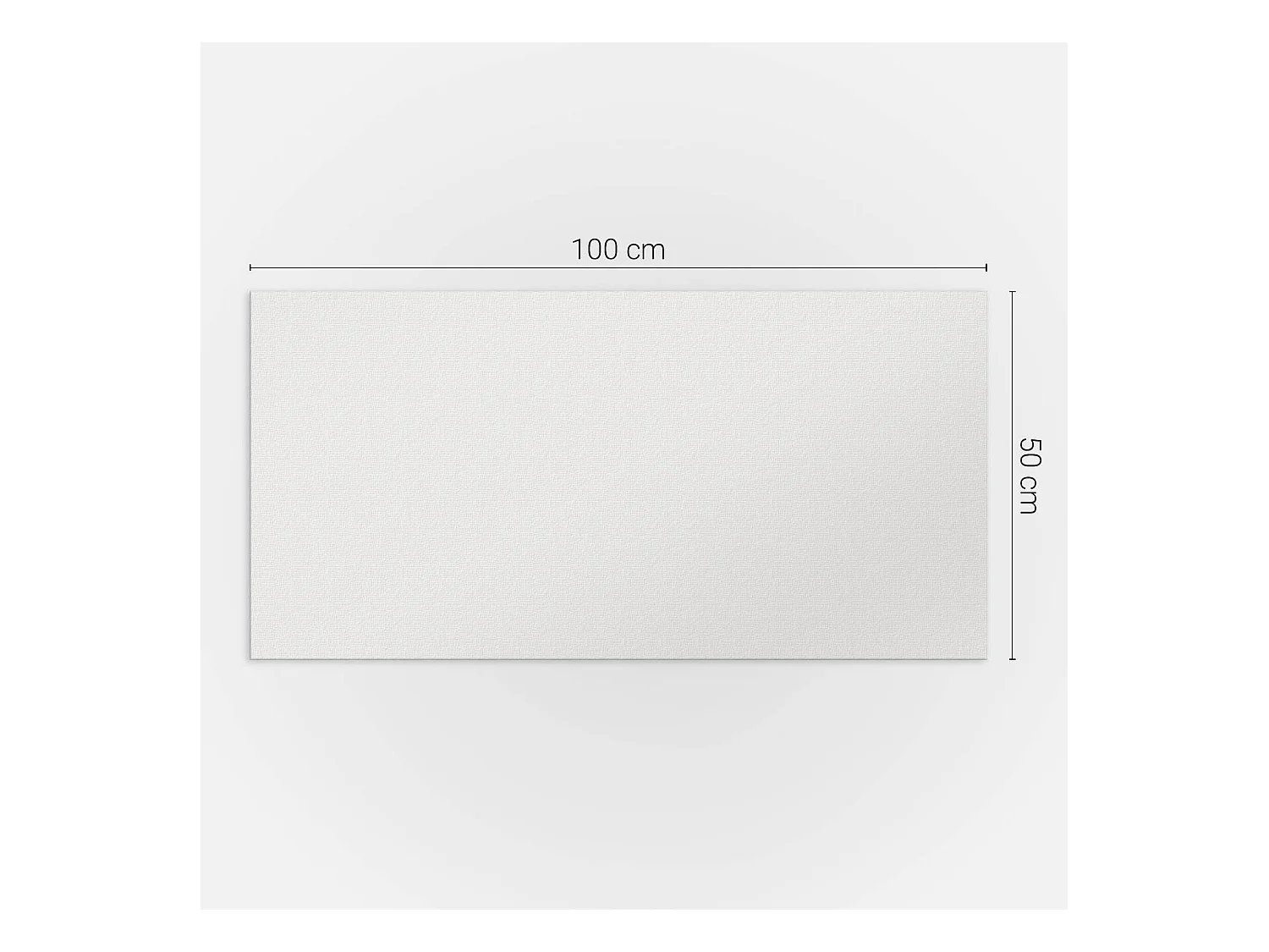 Wandpaneel selbstklebend, Wandverkleidung innen - 100x50 cm - Farbe Grau