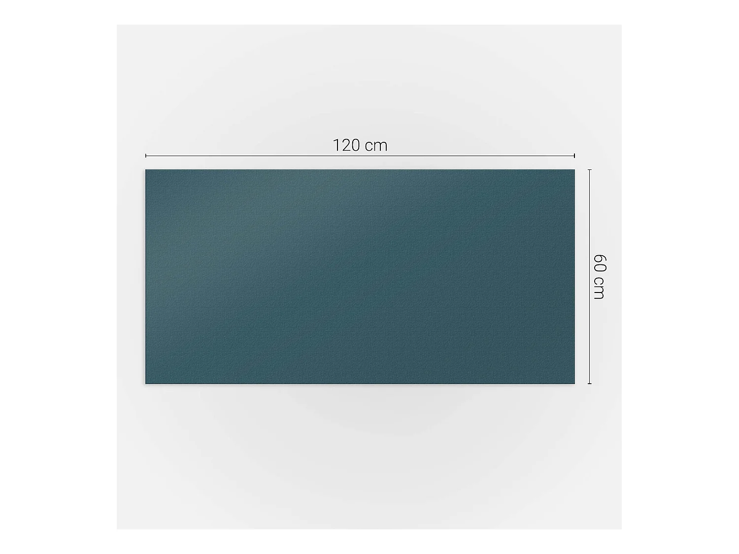 PVC wandpaneel, Vinyl wandverkleidung selbstklebend- 120x60 cm - Farbe Dunkelblaugrün