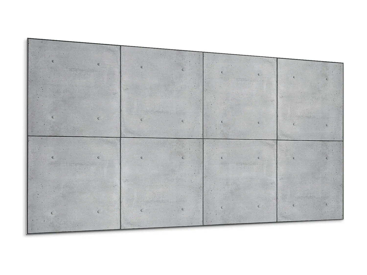 PVC wandpaneel, Vinyl wandverkleidung selbstklebend- 120x60 cm - Rohbetonstruktur