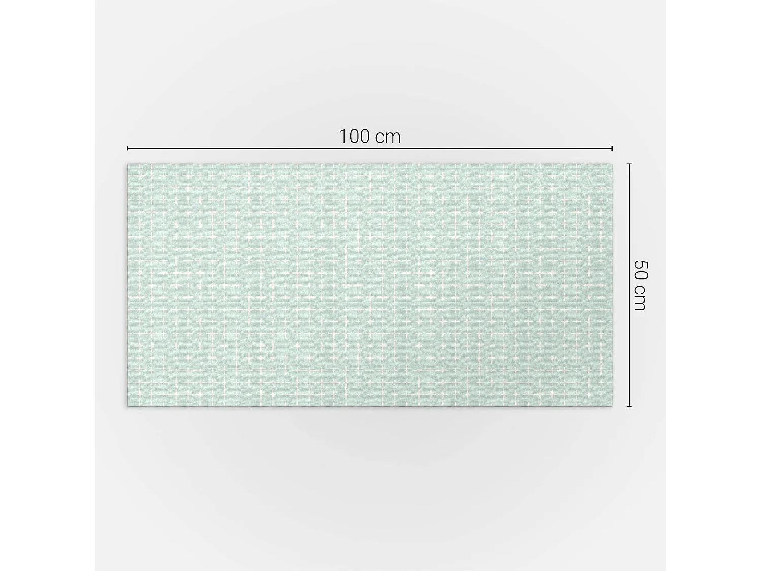 Wandpaneel selbstklebend, Wandverkleidung innen - 100x50 cm - Geometrie von Linien und Kreuzen